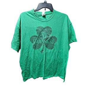 Guinness Ireland Green Shamrock Harp‎ Graphic T Shirt Tee